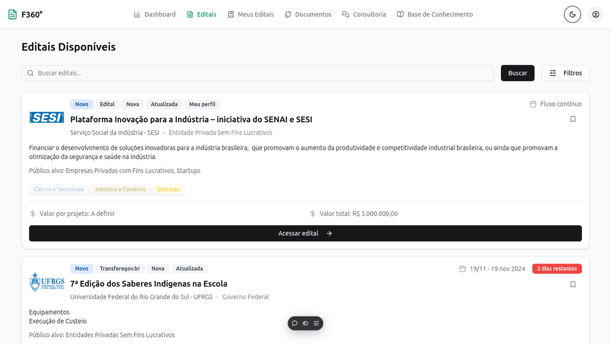 Fomento 360° Platform Preview
